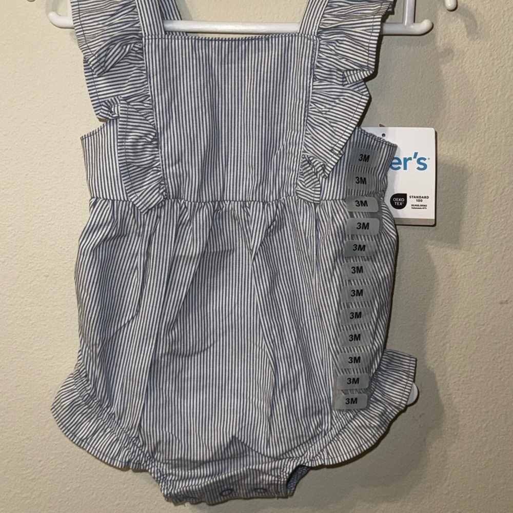 Carter's Navy Striped Bodysuit